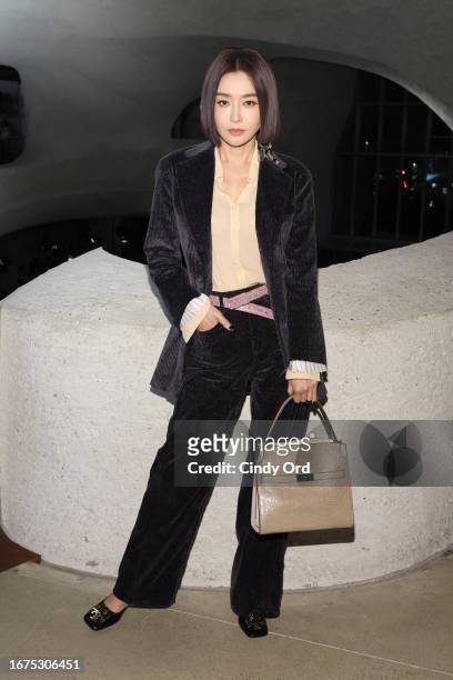 Qin Lan attends Tory Burch Spring/Summer 2024 New York Fashion Week - Front Row on September 11, 2023 in New York City.