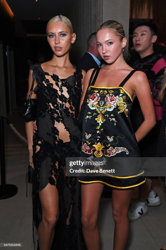Iris Law and Lila Moss attend the Perfect X Valentino LFW party at 1