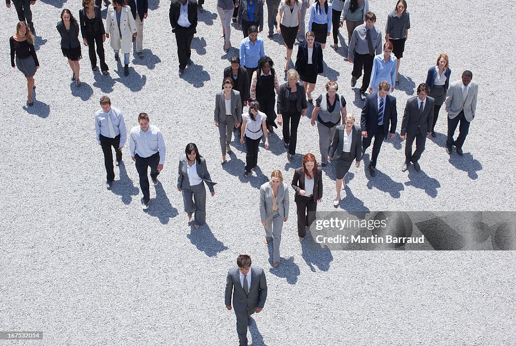 Business people walking