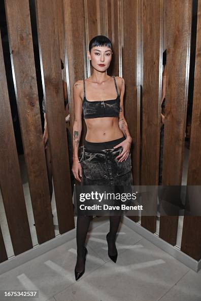 Amalie Gassmann attends the Perfect X Valentino LFW party supported