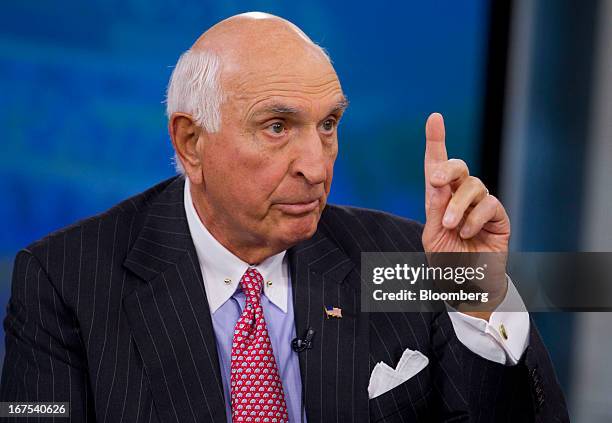 Kenneth "Ken" Langone, co-founder of Home Depot Inc., speaks during a Bloomberg Television interview in New York, U.S., on Friday, April 26, 2013....