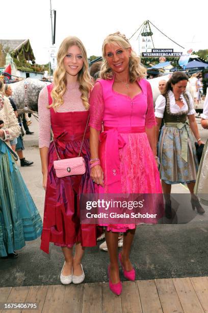 Selina Soeder, Karin Baumueller-Soeder during the Regine's Damenwiesn at Schützen-Festzelt Theresienwiese on September 18, 2023 in Munich, Germany.