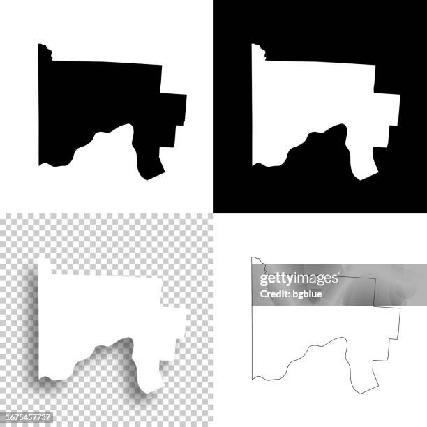 scioto county, ohio. maps for design. blank, white and black backgrounds - portsmouth stock illustrations