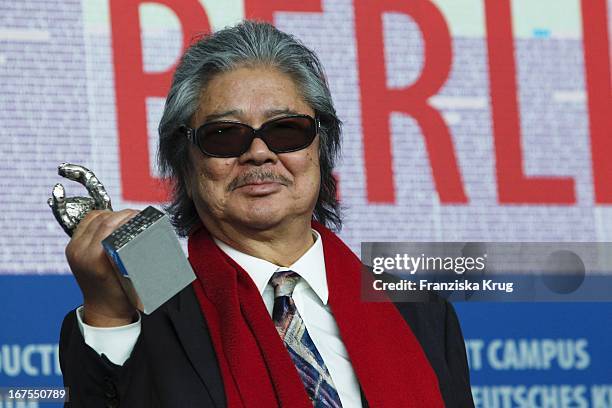 (Regisseur Koji Wakamatsu Auf Der Pressekonferenz Der Gewinner Der 60. Berlinale 2010 Im Hotel Hyatt In Berlin Am 20022010 (Photo by Franziska...