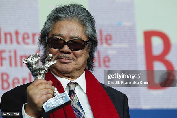 (Regisseur Koji Wakamatsu Auf Der Pressekonferenz Der Gewinner Der 60. Berlinale 2010 Im Hotel Hyatt In Berlin Am 20022010 (Photo by Franziska...