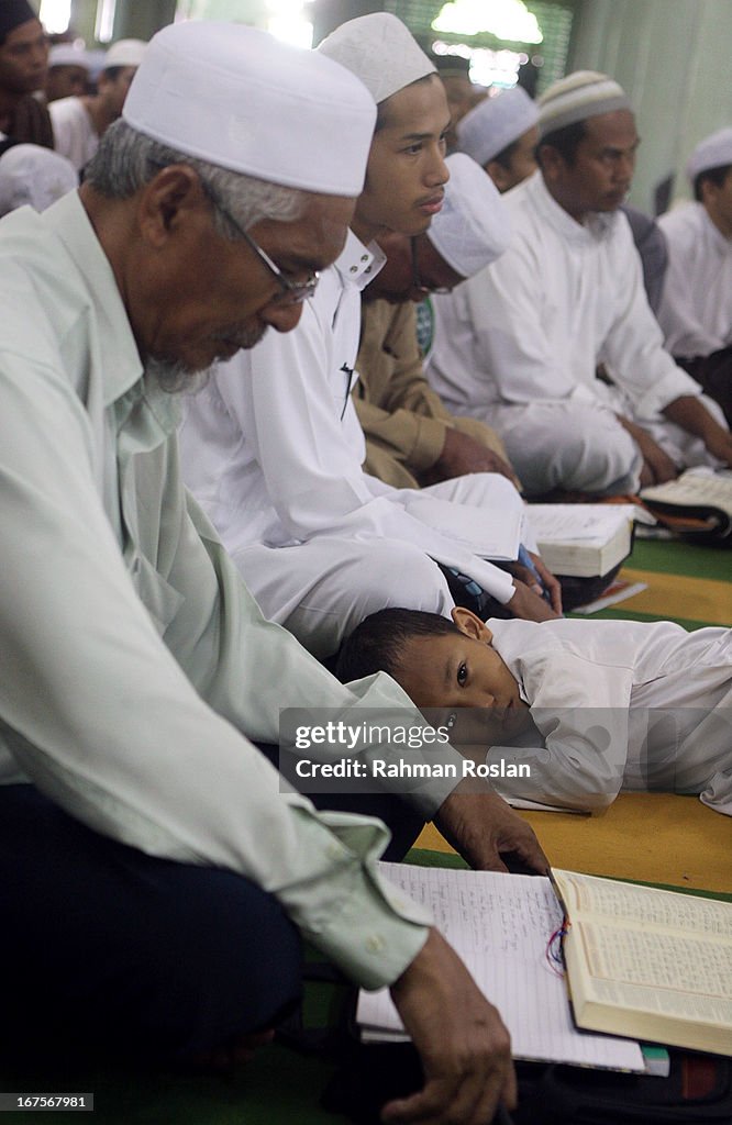 Leader Of Pan Islam Party Hadi Awang Canvasses For Support Ahead Of Malaysian General Election