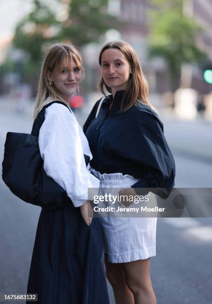 Tabea Heidenreich SoSue Rock und blouse, Zara ballerinas, VeeCollective bag and Marlene Fey wearing Celine bag, SoSue blouse, Rock, Zara ballerinas...