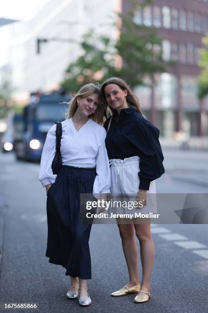 Tabea Heidenreich SoSue Rock und blouse, Zara ballerinas, VeeCollective bag and Marlene Fey wearing Celine bag, SoSue blouse, Rock, Zara ballerinas...