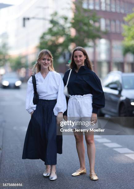 Tabea Heidenreich SoSue Rock und blouse, Zara ballerinas, VeeCollective bag and Marlene Fey wearing Celine bag, SoSue blouse, Rock, Zara ballerinas...