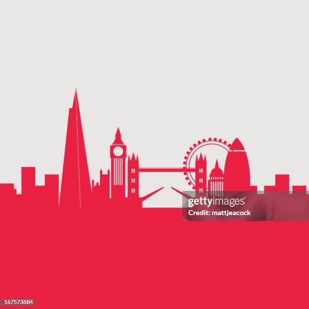 london city skyline - clock tower 幅插畫檔、美工圖案、卡通及圖標