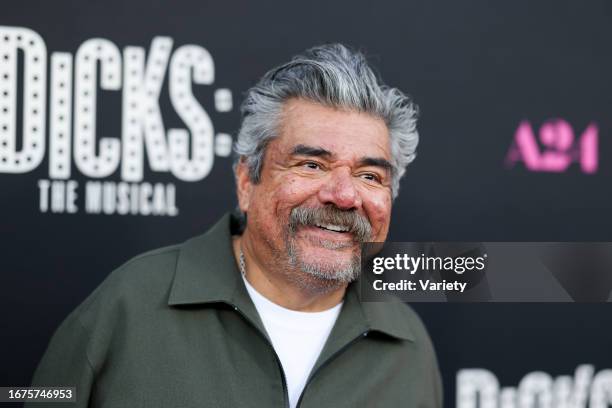 George Lopez at the premiere of "Dicks: The Musical" held at the Fine Arts Theater on September 18, 2023 in Beverly Hills, California.