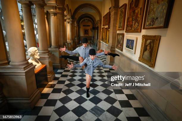 Scottish Ballet dancers Claire Souet and Ishan Mahabir-Stokes pose in Kelvingrove Art Gallery ahead of the UK Premiere of Schachmatt by Cayetano Soto...