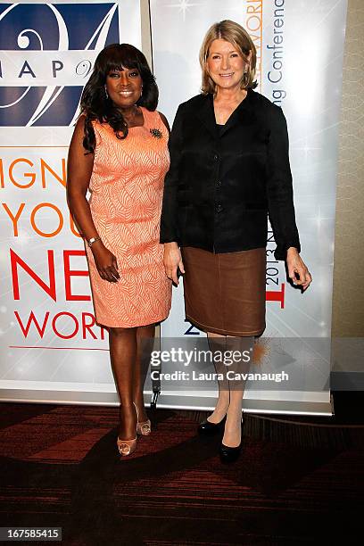 Martha Stewart and Star Jones attend the 2013 Spark. Ignite Your Network conference at the Sheraton New York Hotel & Towers on April 26, 2013 in New...