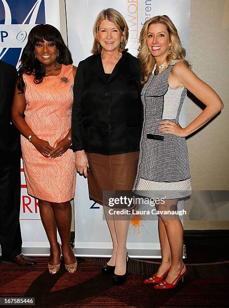 Martha Stewart, Star Jones and Sarah Blakely attend the 2013 Spark. Ignite Your Network conference at the Sheraton New York Hotel & Towers on April...