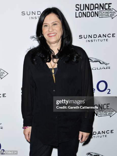 Director Barbara Kopple attends the "Running From Crazy" screening during the Sundance London Film And Music Festival 2013 at Sky Superscreen O2 on...