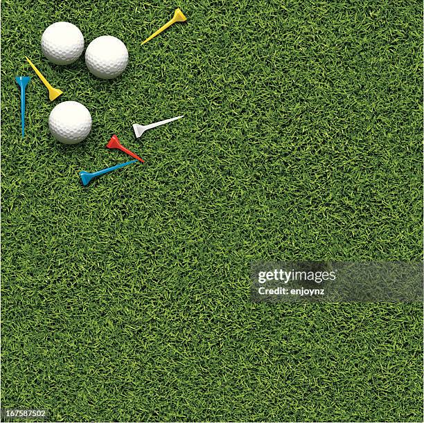golf-hintergrund - golfplatz green stock-grafiken, -clipart, -cartoons und -symbole