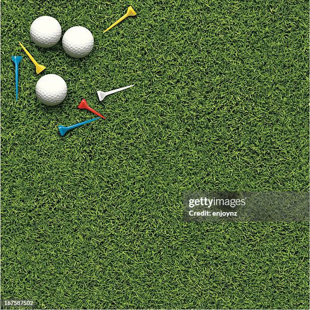 golf background - golf ball stock illustrations