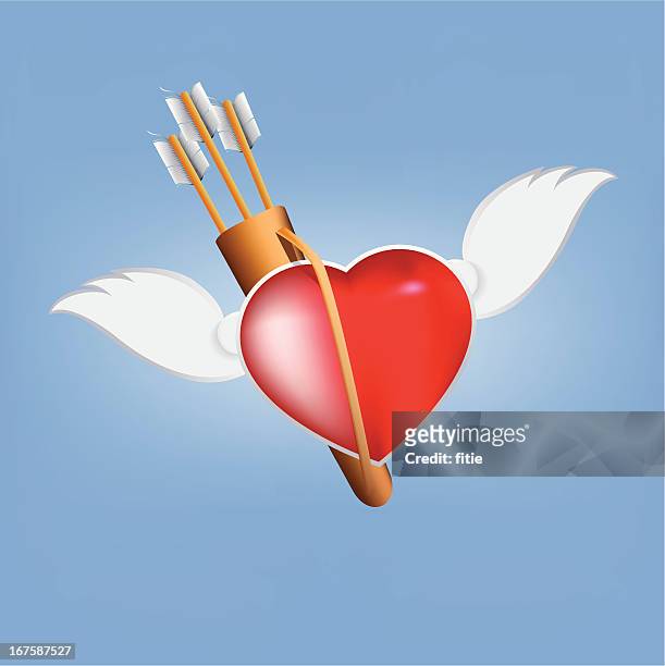 stockillustraties, clipart, cartoons en iconen met cupid's arrow - amor