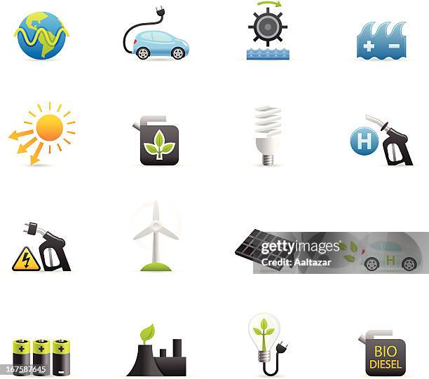 farbe icon-alternative energien - watermill stock-grafiken, -clipart, -cartoons und -symbole