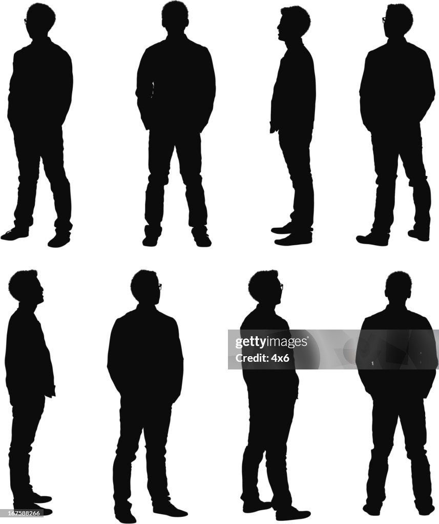 Multiple images of a man