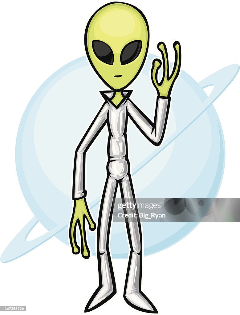 Friendly Alien High-Res Vector Graphic - Getty Images