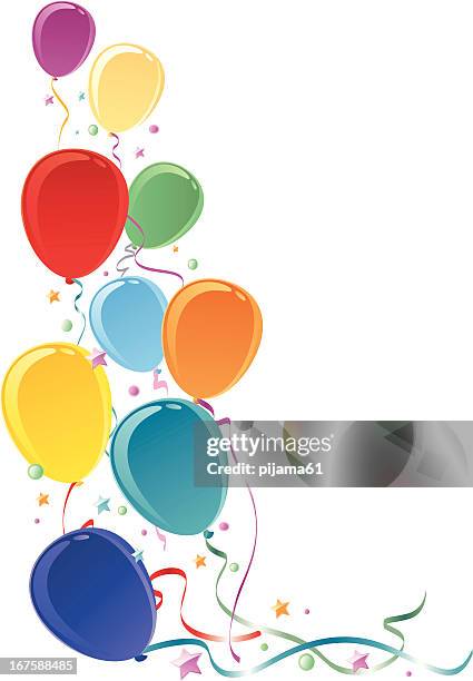 balloons - birthday-balloons-background stock illustrations