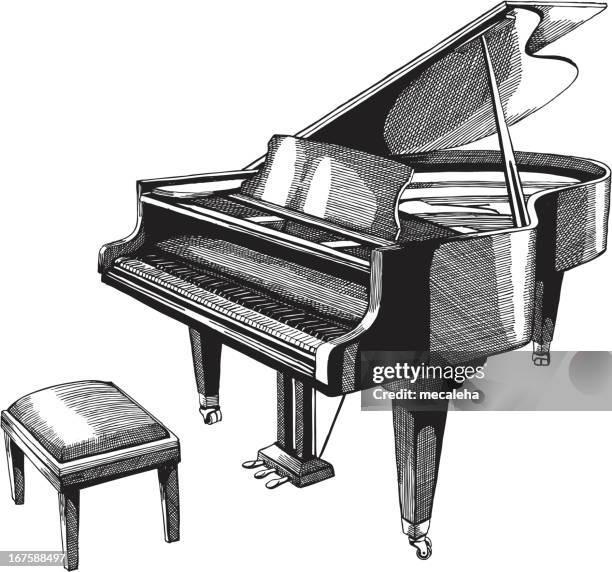 plan - piano stock illustrations