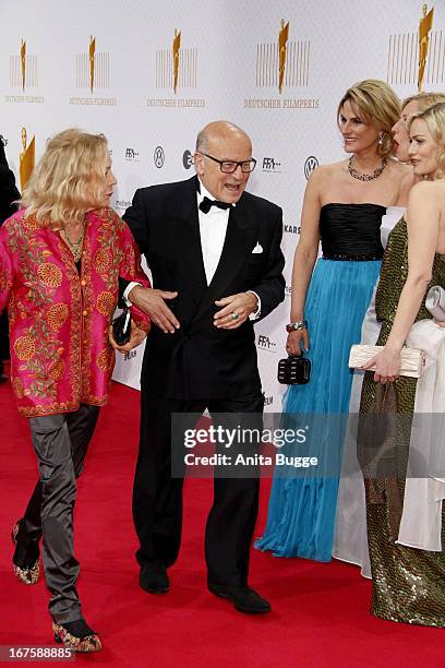 Volker Schloendorff and his wife Angelika Schloendorff attend the Lola German Film Award 2013 at Friedrichstadtpalast at Friedrichstadt-Palast on...