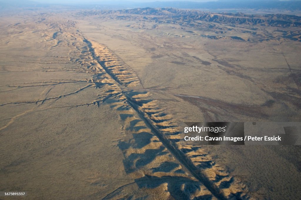 Aerial of the San Andeas Fault