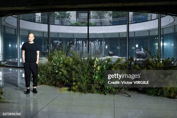 Fashion designer Jason Wu walks the runway during the Jason Wu Ready to Wear Spring/Summer 2024 fashion show as part of the New York Fashion Week on...