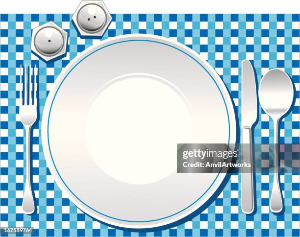 table setting - fine table setting stock illustrations