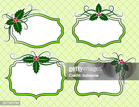 Mistletoe on Blank Frame Collection. Mistletoe on Blank Frame Collection.