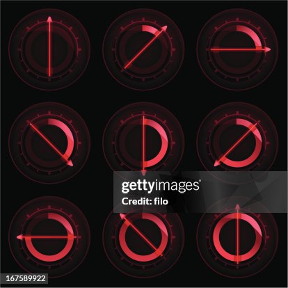 Red Control Dials Red Control Dials