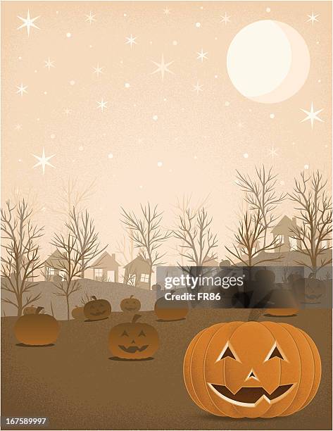 pumpkin patch - pumpkin patch stock illustrations