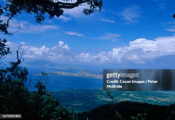 scene from a tropical mountain - saint kitts and nevis stock pictures, royalty-free photos & images