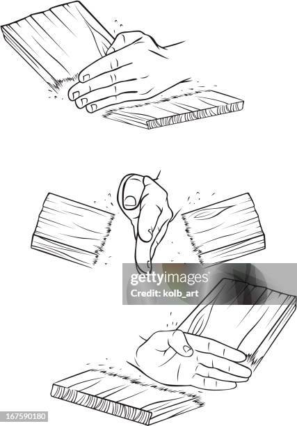 karate chop - karate stock illustrations