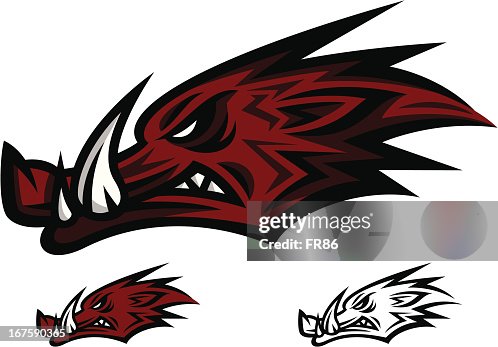 Flying Razorback Logo Razorback Mascot Logo High-Res Vector Graphic - Getty Images