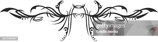 tribal tattoo - tribal tattoo stock illustrations