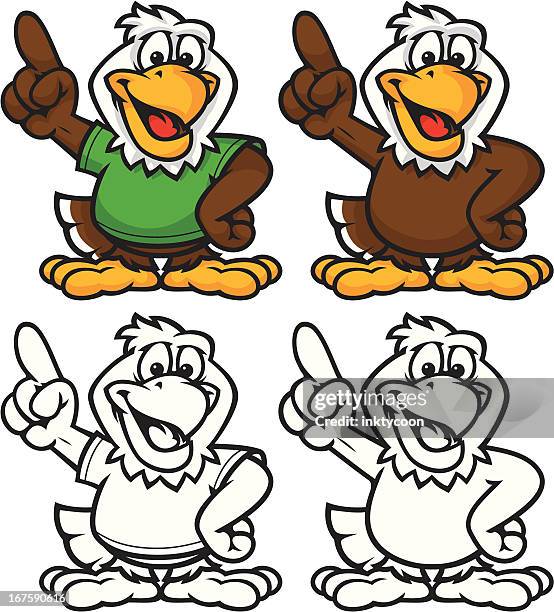 eagle 1 - eagle white background stock illustrations