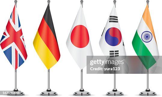 Table Flags Representing A Country High-Res Vector Graphic - Getty Images
