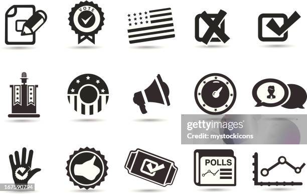 voting presidential race symbols - organizational chart clip art stock illustrations