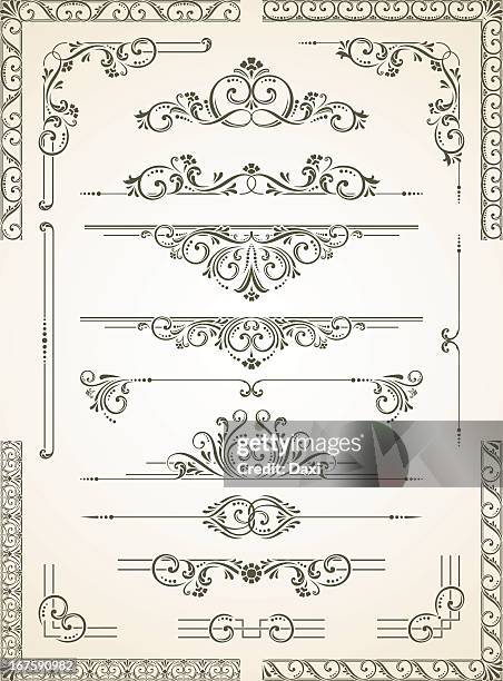 stockillustraties, clipart, cartoons en iconen met scroll with intricate ethnic designs and border on it - ornaat