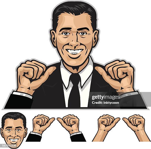 this guy - suit jacket stock illustrations