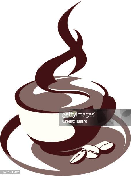 coffee - black coffee white background stock illustrations