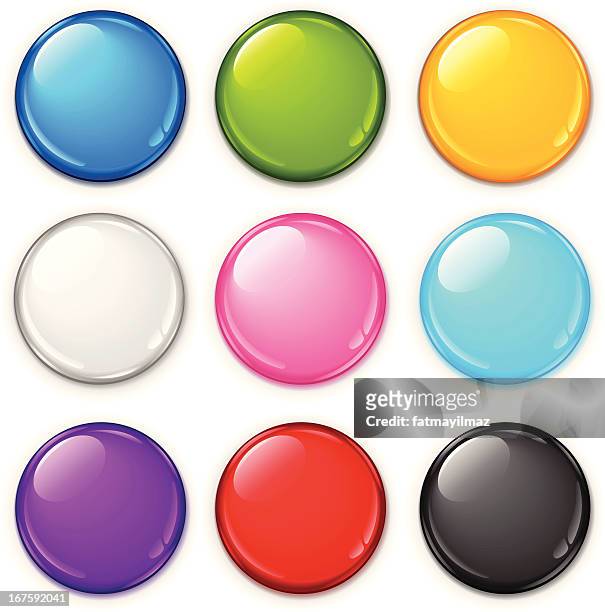 badge set - sphere stock illustrations