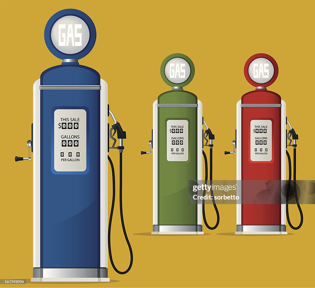 Gas Station and Fuel Pump