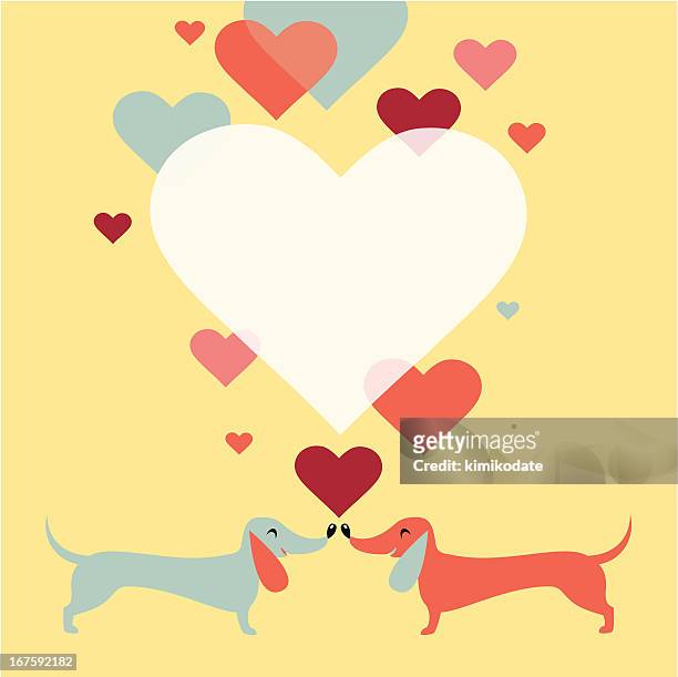 dachshund dogs love - dachshund holiday 幅插畫檔、美工圖案、卡通及圖標