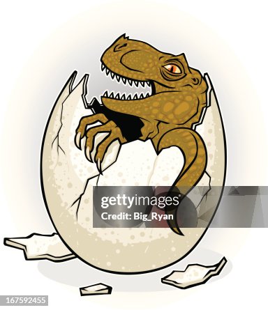 Hatching dinosaur Hatching dinosaur