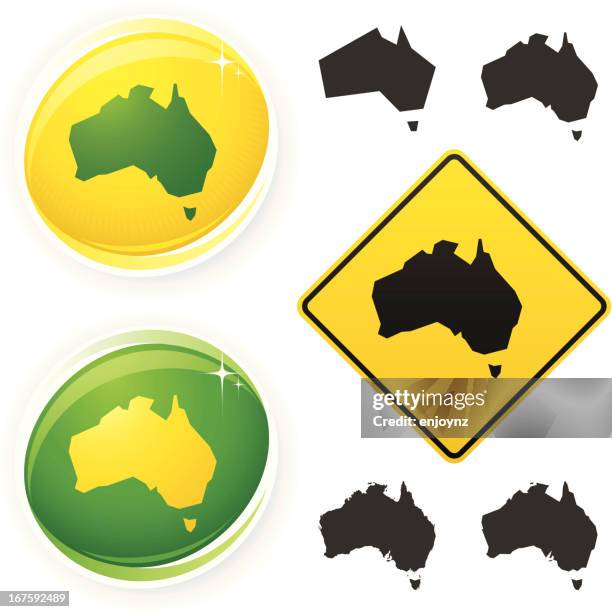 ilustraciones, imágenes clip art, dibujos animados e iconos de stock de iconos de australia - cultura australiana