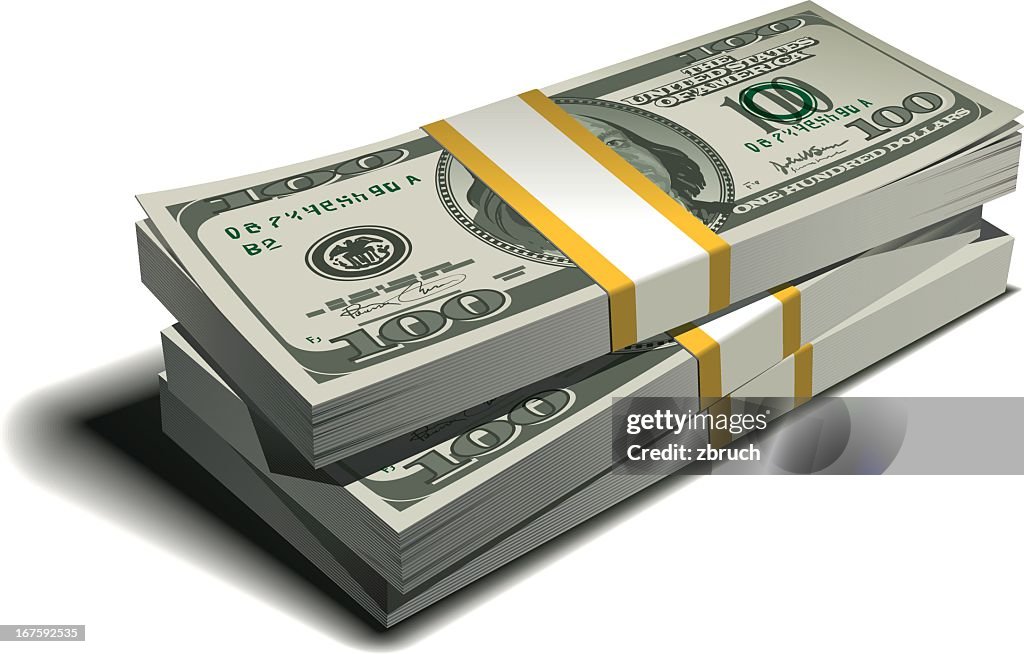 Stapel von Dollars